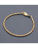 Armband Zarte Plättchen, goldplattiert