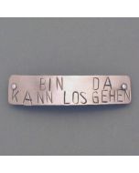 Haarspange Schriftzug „Bin da kann losgehen“