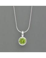Peridot-Anhänger, Silber