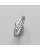 Ring Brillant in Edelstahl
