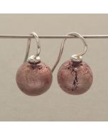 Ohrhänger Muranoglas, aubergine