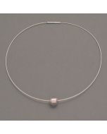 Kette mit Muranoglas-Kugel, rosa