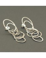 Silberohrstecker Ovale Ringe