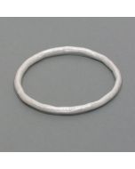Silber Armreif organisch, schmal