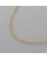 Ösenkette für kleine Anhänger aus 925er goldplattiertem Silber
