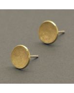 Ohrstecker goldplattierte Schale