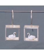 Ohrhänger Weißer Schwan