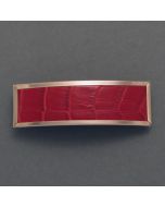 Haarspange Rotes Leder