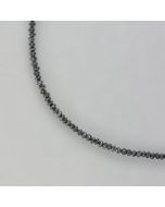 zarte schwarze Diamantkette, auch passend für Anhänger