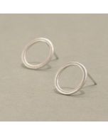 Ohrstecker Kreis aus Silber