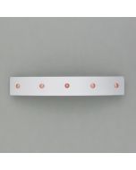 Haarspange Aluminium mit Kupfer-Nieten