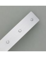 Haarspange Aluminium mit Silber-Nieten