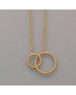 Kette mit zwei Ringen vergoldet