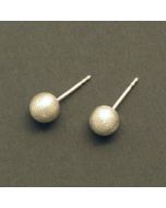 Silber Kugelohrstecker groß