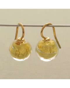 Ohrhänger Muranoglas, gold
