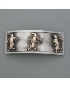 Haarspange Drei Pinguine
