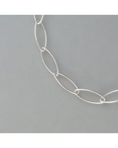 Paperclip-Kette Silber in 45 cm Länge - Photo 2