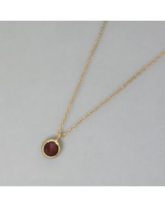 zarte Granatkette, goldplattiert