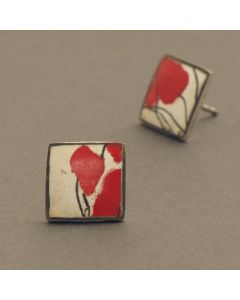 Ohrstecker Klatschmohn