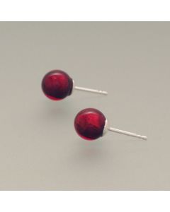 Ohrstecker Muranoglas rot