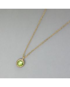 zarte Peridotkette, goldplattiert
