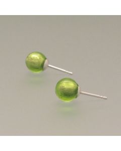 Ohrstecker Muranoglas hellgrün