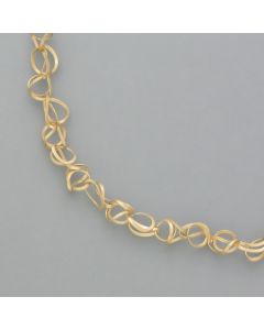 Collier Zarte Schlaufe in 585er Gelbgold