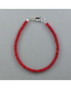 Armband Bambuskoralle, Silber