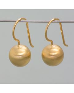Goldplattierte Kugelohrhänger