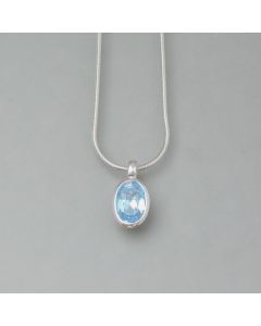 Anhänger oval mit Topaz - Photo 1