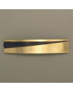 Haarspange Diagonale, Messing