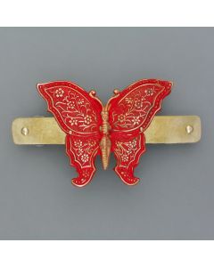 Haarspange Schmetterling rot