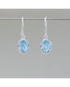 Ohrhänger oval mit Topaz - Photo 1