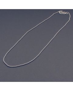 Lange zarte Silber-Kette Kugeln