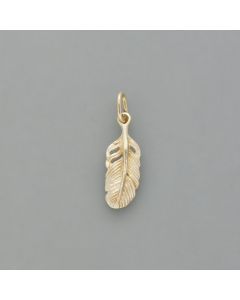 Anhänger Feder aus 14k Gold