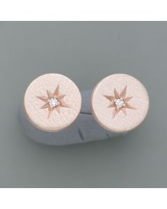 Ohrstecker Nordstern, rosé-goldplattiert