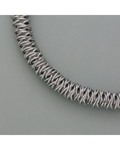 Collier Edelstahl gewickelt