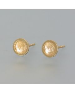 Ohrstecker Gold-Schale