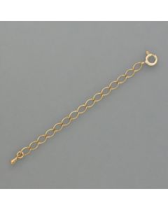 Verlängerungskettchen goldplattiertes Silber