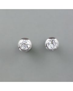 Ohrstecker weisser Topas