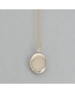 Medaillon aus goldplattiertem Silber - Photo 1