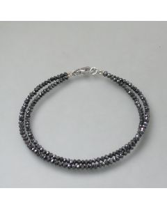 zweifaches schwarzes Diamant-Armband - Photo 1