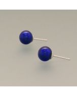 Ohrstecker Muranoglas kobalt