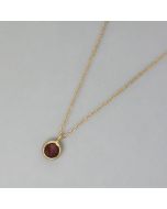 zarte Granatkette, goldplattiert
