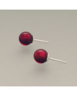 Ohrstecker Muranoglas rot