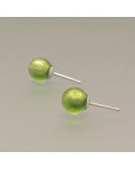 Ohrstecker Muranoglas hellgrün