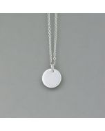 kleiner Anhänger Plättchen aus 925er Silber