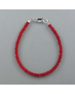 Armband Bambuskoralle, Silber