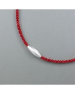 Kette Bambuskoralle, Silber