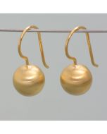 Goldplattierte Kugelohrhänger
